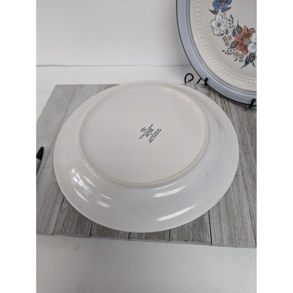 Vintage Johann Haviland Blue Bouquet Crowning Fashion Dinner Plates Set of 3 - Picture 5 of 6